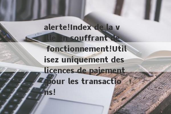 alerte!Index de la ville en souffrant de fonctionnement!Utilisez uniquement des licences de paiement pour les transactions!