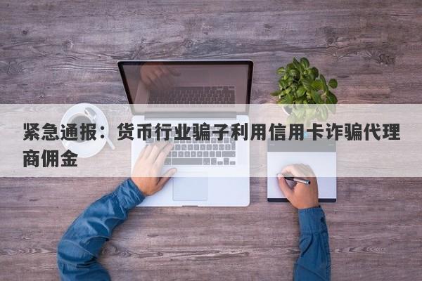 紧急通报：货币行业骗子利用信用卡诈骗代理商佣金