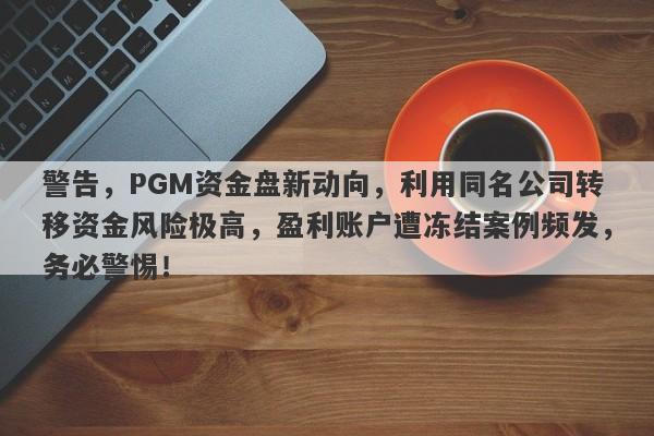 警告，PGM资金盘新动向，利用同名公司转移资金风险极高，盈利账户遭冻结案例频发，务必警惕！