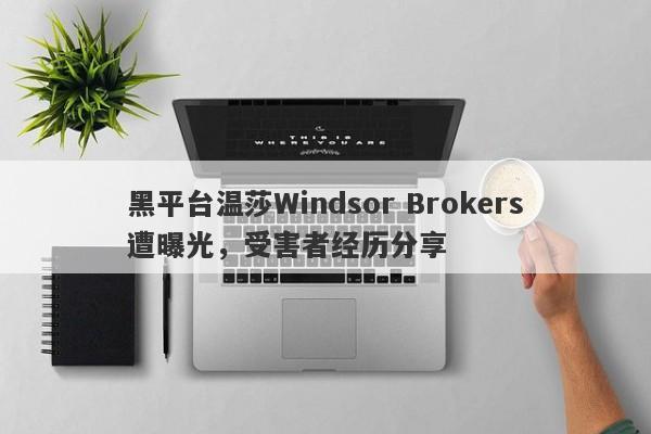 黑平台温莎Windsor Brokers遭曝光，受害者经历分享