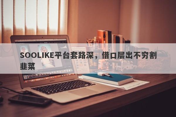 SOOLIKE平台套路深，借口层出不穷割韭菜