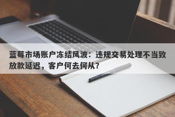 蓝莓市场账户冻结风波：违规交易处理不当致放款延迟，客户何去何从？