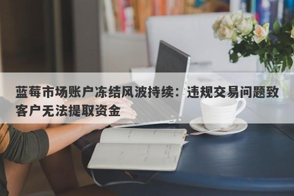 蓝莓市场账户冻结风波持续：违规交易问题致客户无法提取资金