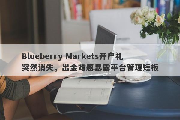 Blueberry Markets开户礼突然消失，出金难题暴露平台管理短板