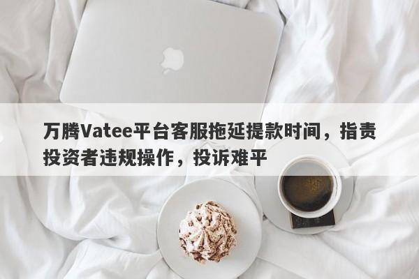 万腾Vatee平台客服拖延提款时间，指责投资者违规操作，投诉难平