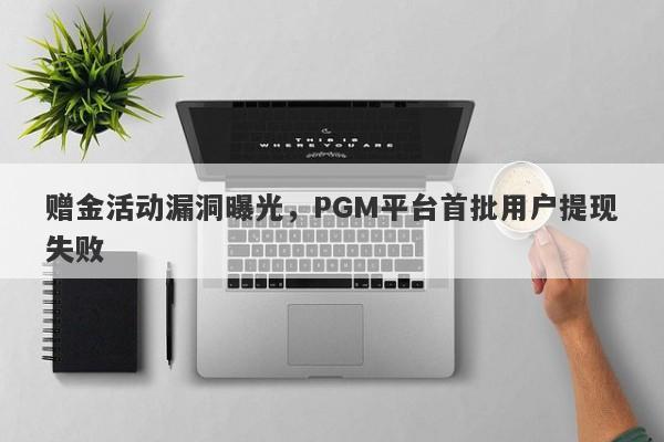 赠金活动漏洞曝光，PGM平台首批用户提现失败