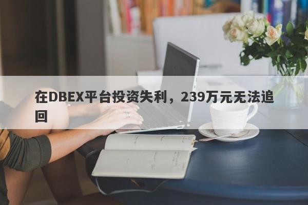 在DBEX平台投资失利，239万元无法追回