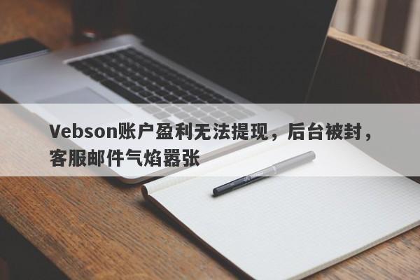 Vebson账户盈利无法提现，后台被封，客服邮件气焰嚣张