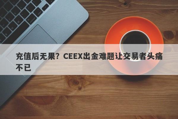 充值后无果？CEEX出金难题让交易者头痛不已